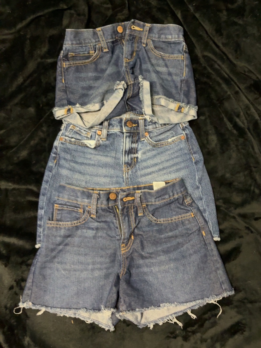 Classic Blue Denim KIDS Shorts - Casual Summer Staple. WILL BE WASHED.